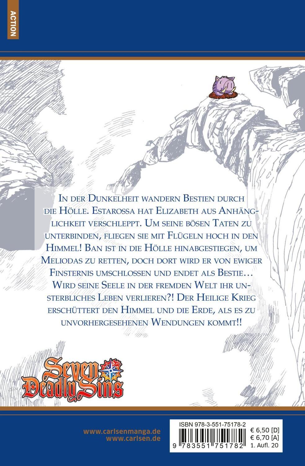 Rückseite: 9783551751782 | Seven Deadly Sins 33 | Mittelalterliche Fantasy-Action mit Witz | Buch