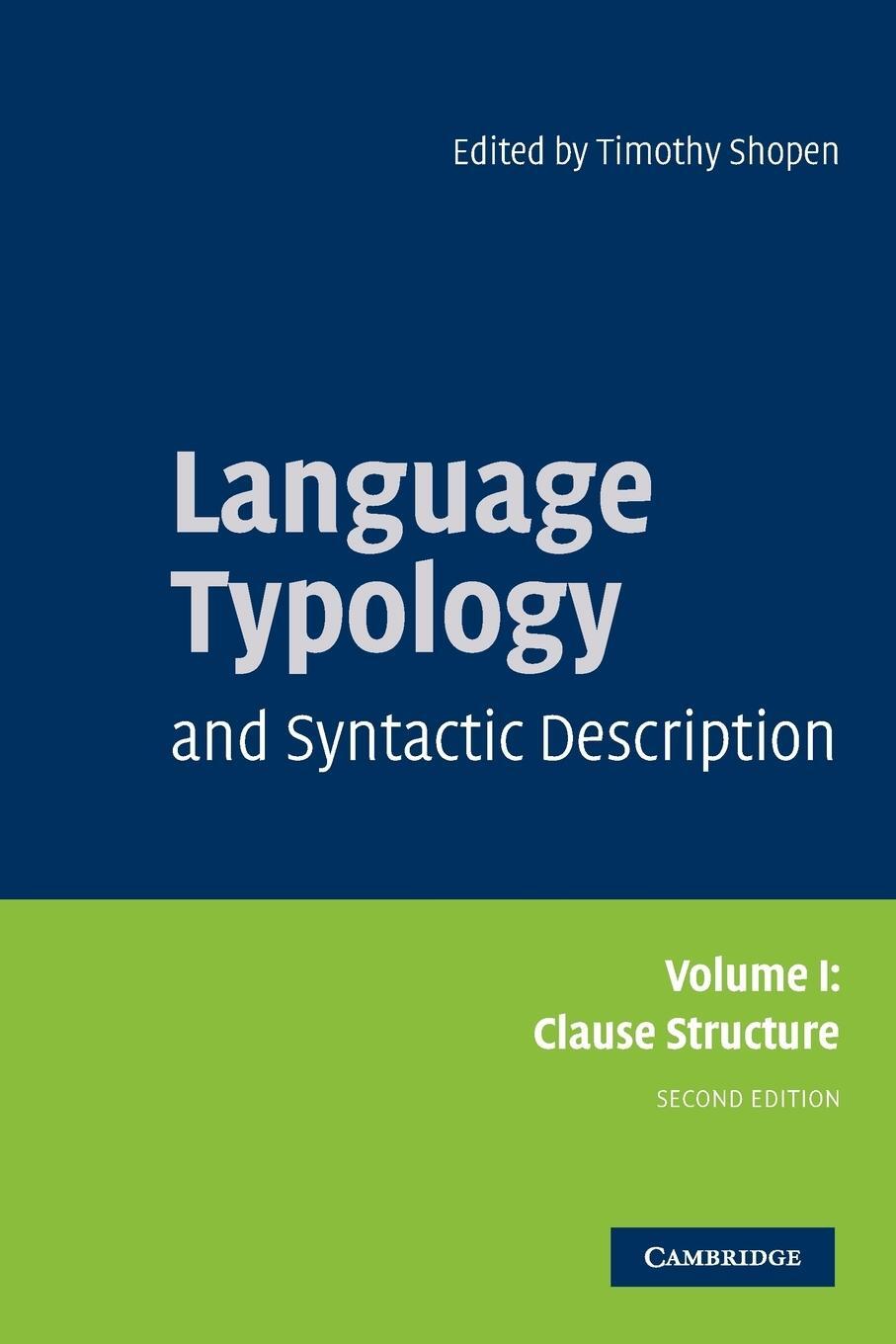 Cover: 9780521588577 | Language Typology and Syntactic Description | Timothy Shopen | Buch
