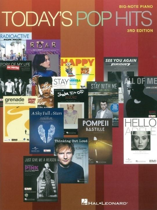 Cover: 888680623678 | Today's Pop Hits | For Big-Note Piano | Taschenbuch | 80 S. | Englisch