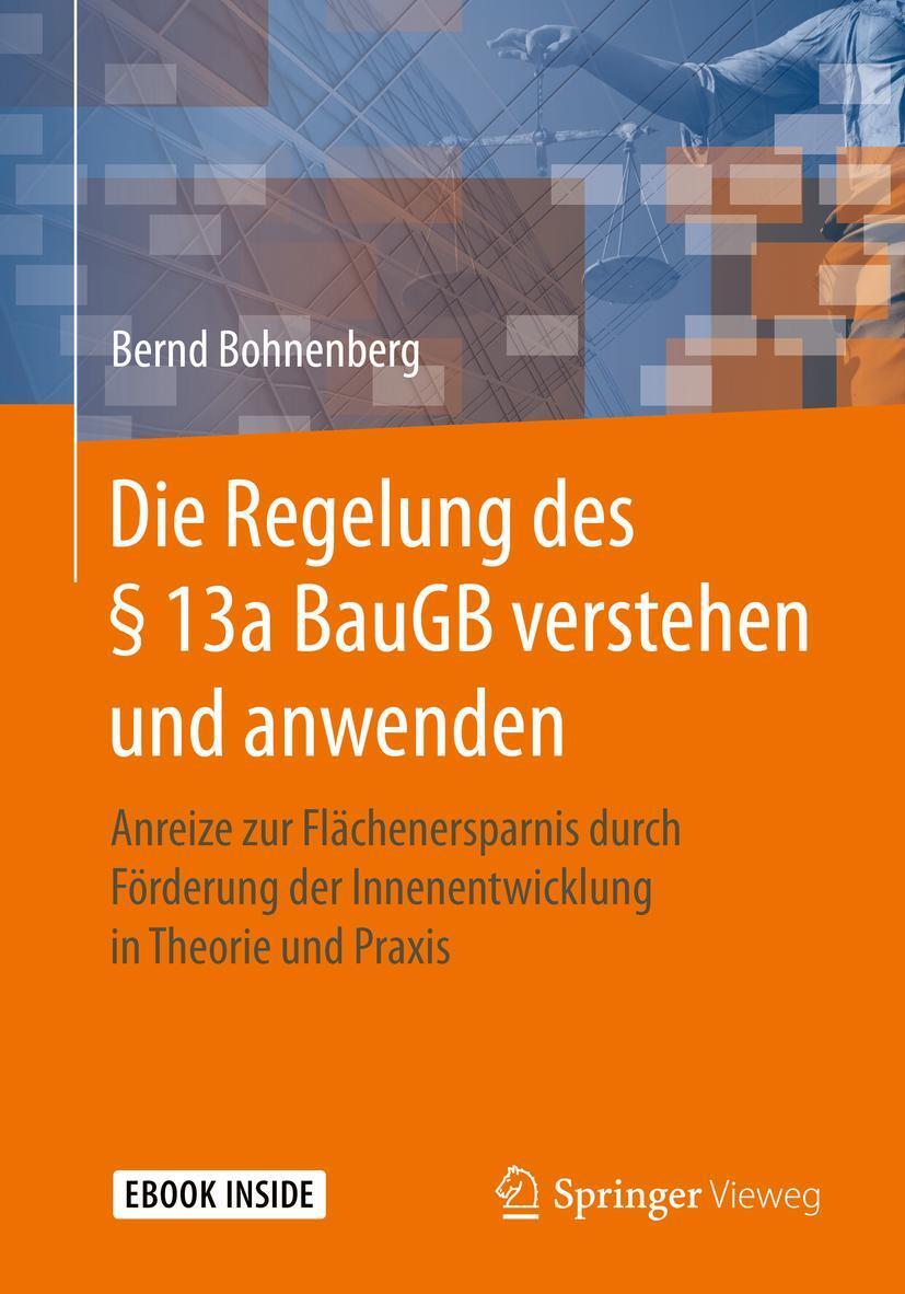 Cover: 9783658319212 | Die Regelung des § 13a BauGB verstehen und anwenden | Bernd Bohnenberg