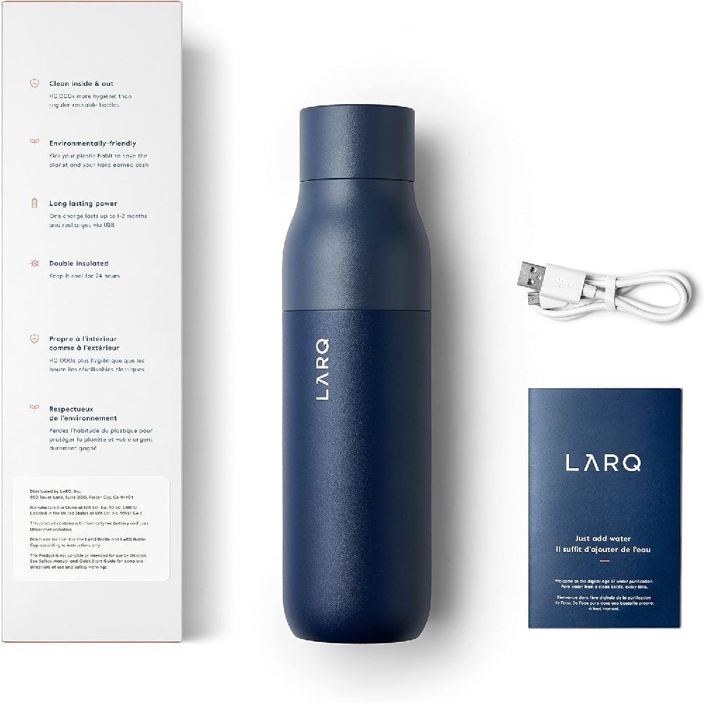 Bild: 1230000028004 | LARQ Bottle Monaco Blue 500 ml | Stück | In Polybag | Deutsch | LARQ