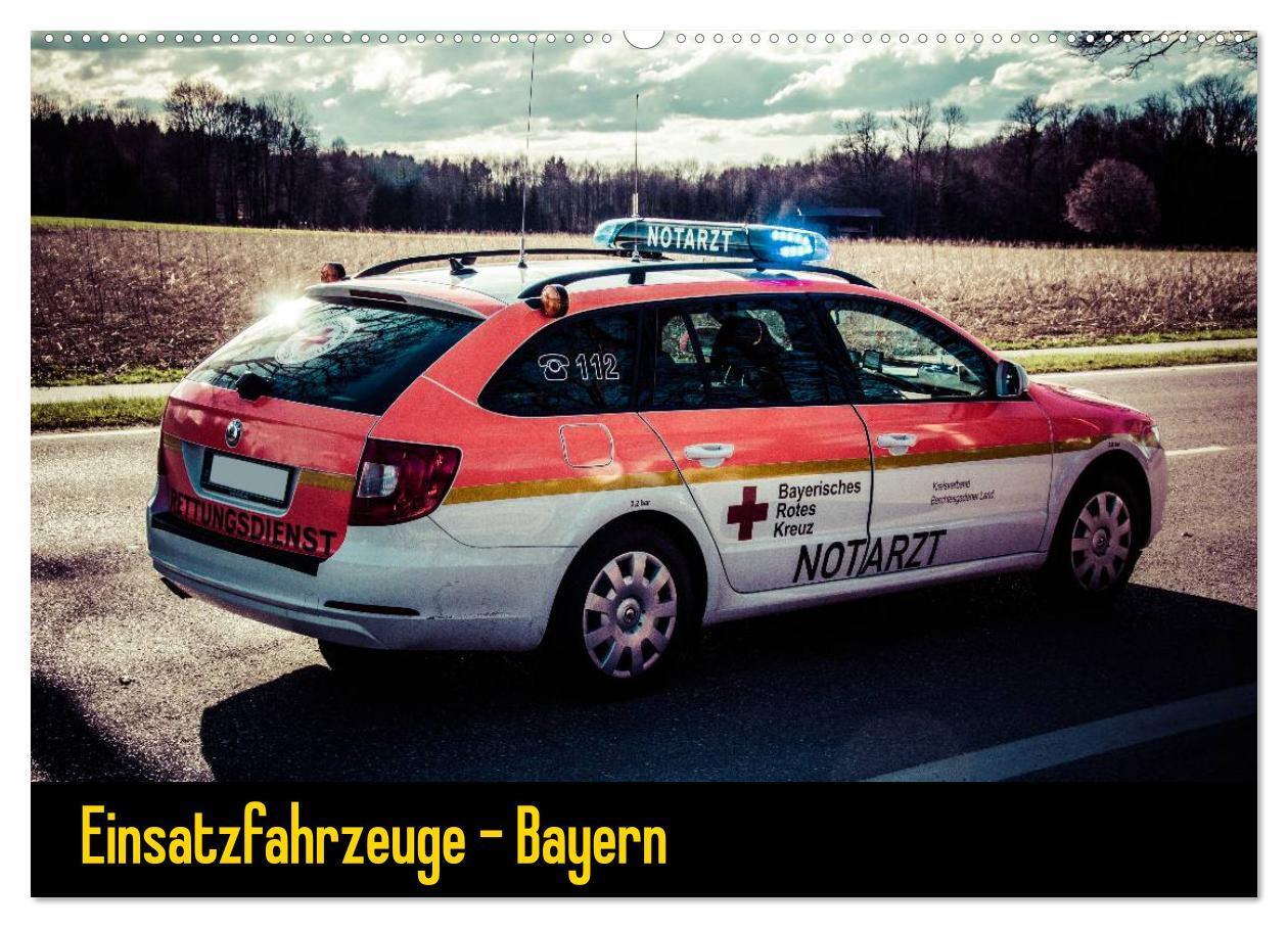 Cover: 9783675589674 | Einsatzfahrzeuge - Bayern (Wandkalender 2024 DIN A2 quer), CALVENDO...