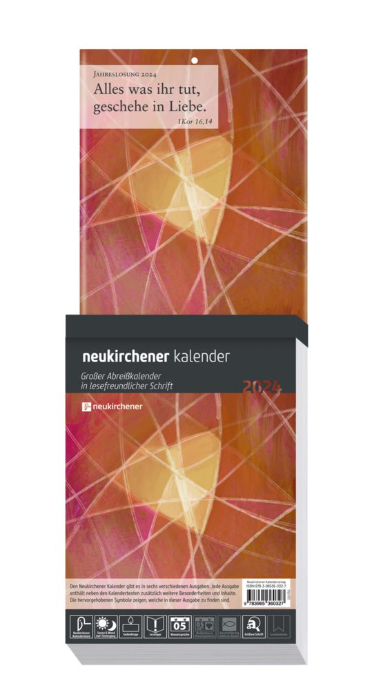 Cover: 9783965360419 | Neukirchener Kalender 2024 - Großer Abreißkalender in...