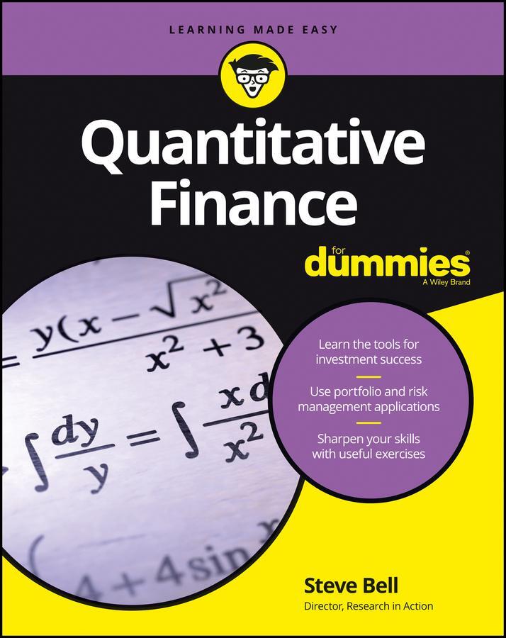 Cover: 9781118769461 | Quantitative Finance for Dummies | Steve Bell | Taschenbuch | 408 S.