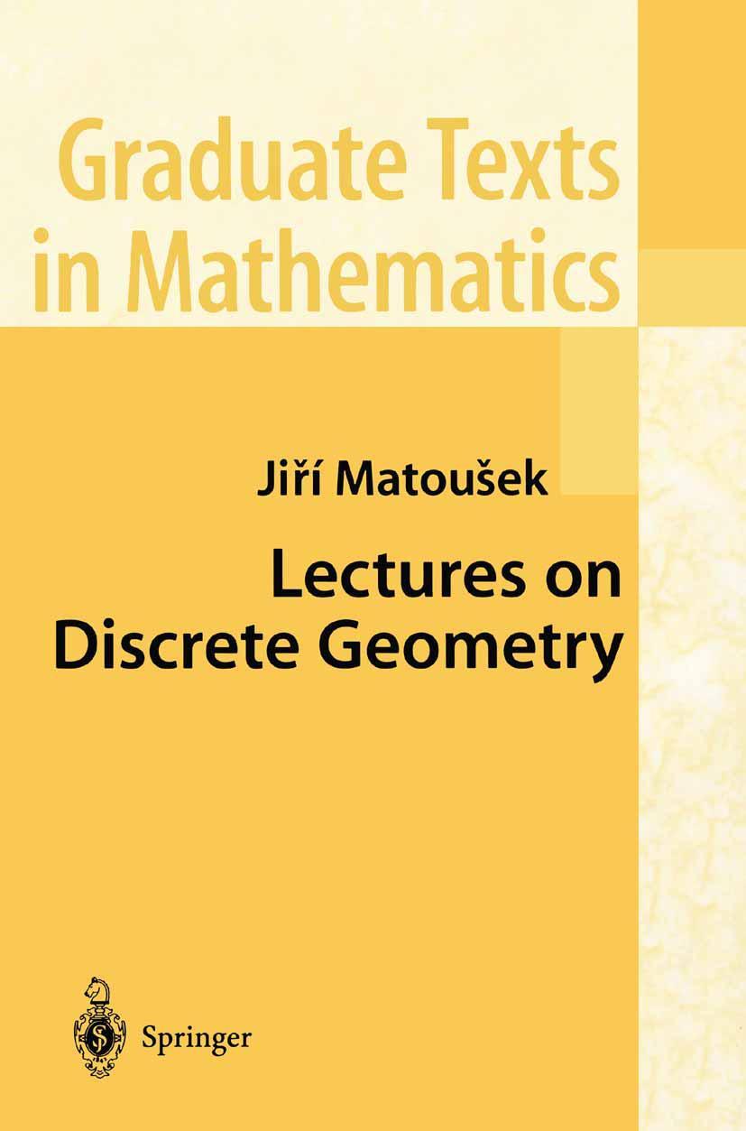 Cover: 9780387953748 | Lectures on Discrete Geometry | Jiri Matousek | Taschenbuch | xvi