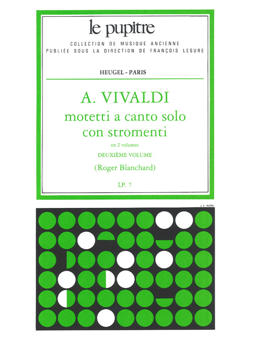 Cover: 9790047337184 | Mottetti A Canto Solo Con Stromenti Vol. 2 | Antonio Vivaldi