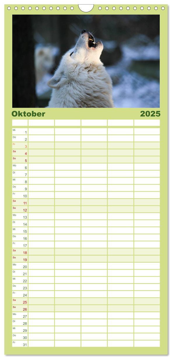 Bild: 9783457121399 | Familienplaner 2025 - Tierkalender 2025 mit 5 Spalten...