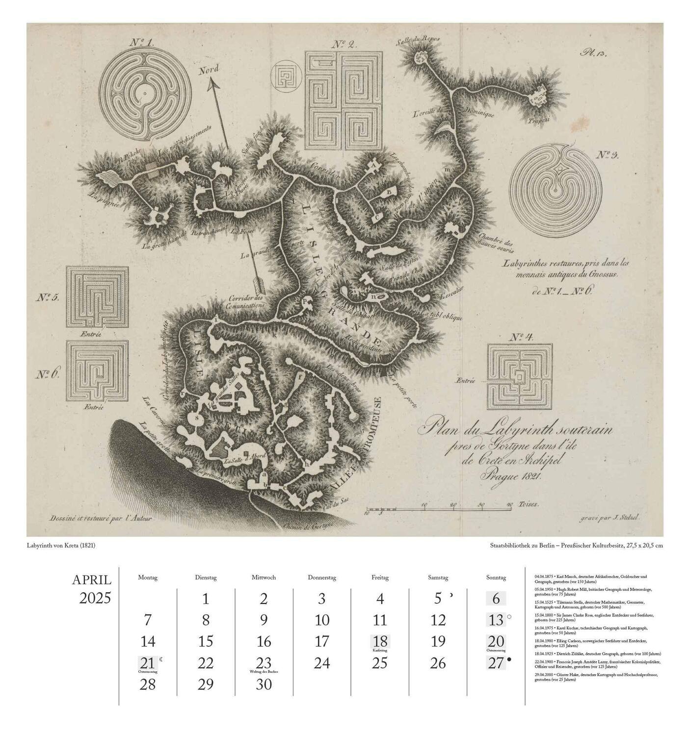 Bild: 4250809653013 | Geographisch-Kartographischer Kalender 2025 - Unterwelten -...