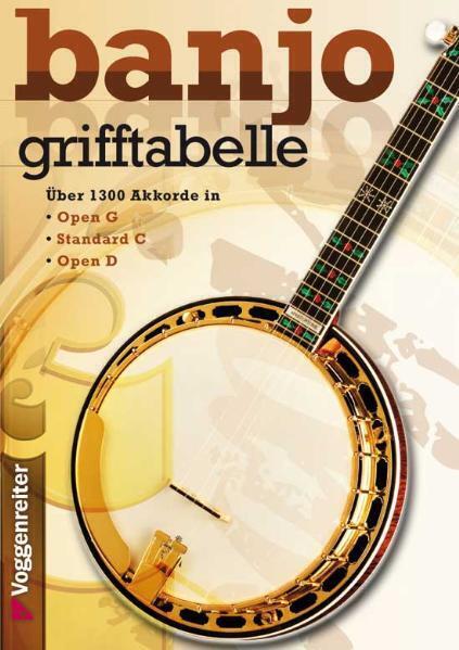 Cover: 9783802408090 | Banjo-Grifftabelle | Über 1300 Akkorde in Open G, Standard C, Open D