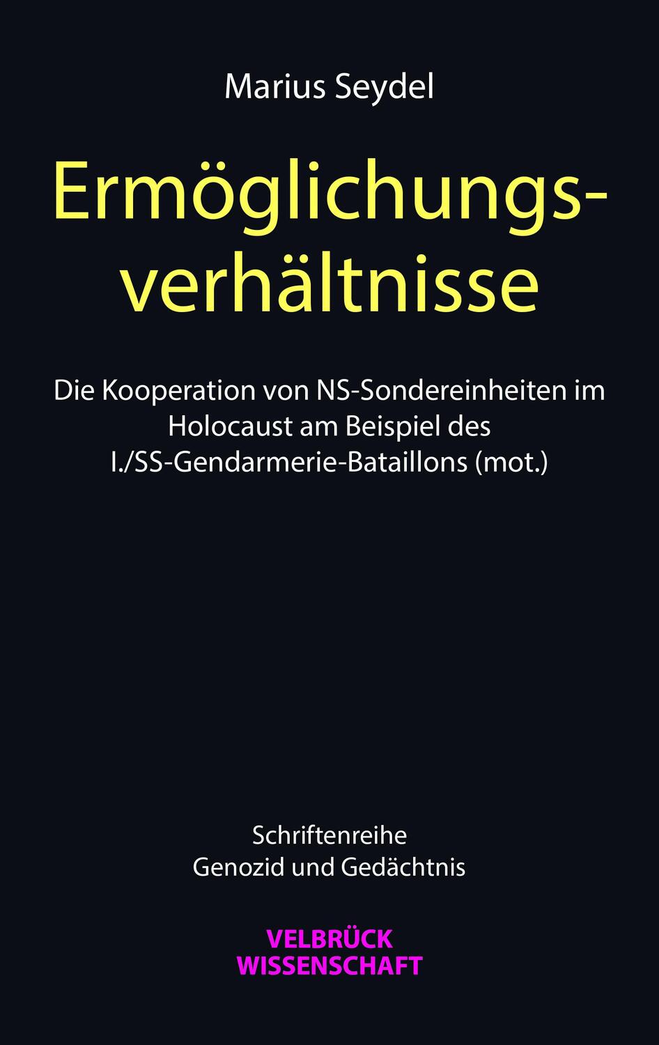 Cover: 9783958323360 | Ermöglichungsverhältnisse | Marius Seydel | Taschenbuch | Deutsch