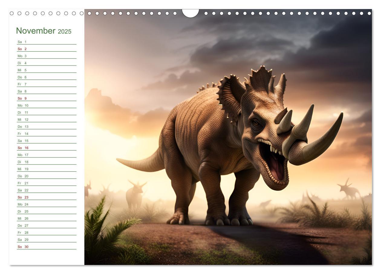 Bild: 9783383864056 | KI Dinosaurier - Herrscher der Lüfte, Land und Meer (Wandkalender...