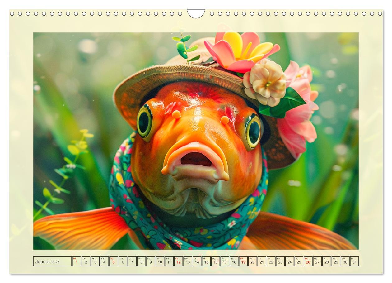 Bild: 9783435471652 | Fashion-Fisch. Die lustige Welt der Unterwasser-Mode (Wandkalender...