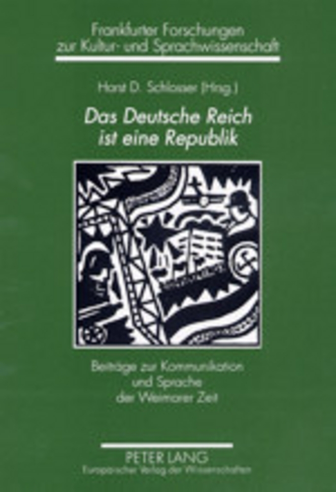 Cover: 9783631390719 | Das Deutsche Reich ist eine Republik | Horst Dieter Schlosser | Buch