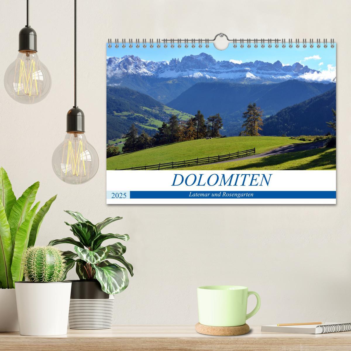 Bild: 9783435072392 | Dolomiten - Latemar und Rosengarten (Wandkalender 2025 DIN A4...