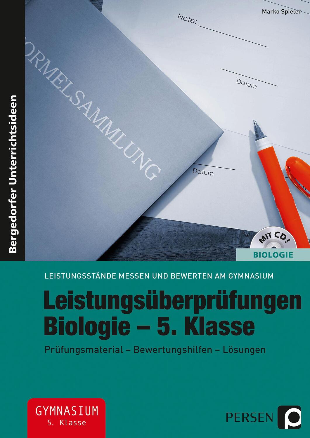 Cover: 9783403236887 | Leistungsüberprüfungen Biologie - 5. Klasse | Marko Spieler | Deutsch