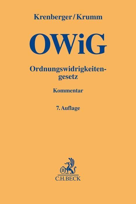 Cover: 9783406783821 | Ordnungswidrigkeitengesetz | Kommentar | Joachim Bohnert (u. a.)