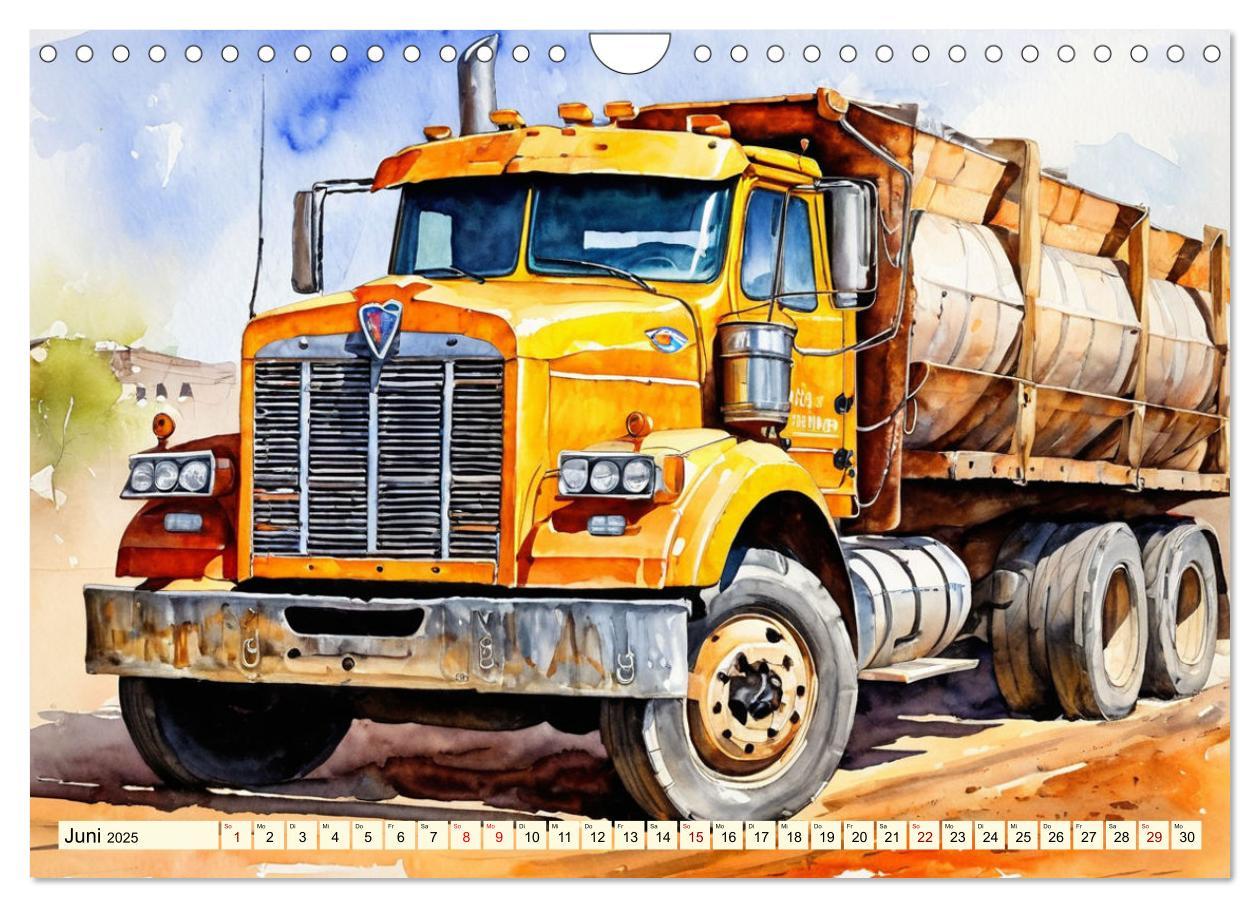 Bild: 9783457151198 | Nostalgische Trucks (Wandkalender 2025 DIN A4 quer), CALVENDO...