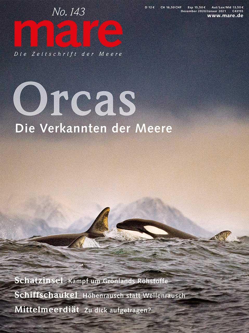 Cover: 9783866484320 | mare - Die Zeitschrift der Meere / No. 143 / Orcas | Nikolaus Gelpke