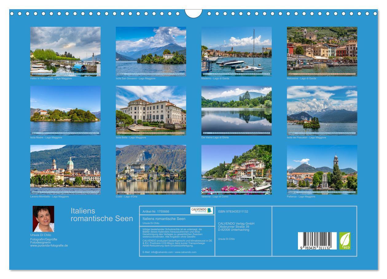 Bild: 9783435311132 | Italiens romantische Seen (Wandkalender 2025 DIN A3 quer), CALVENDO...