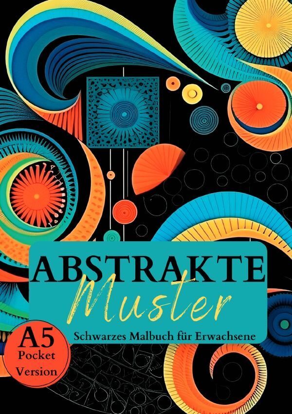 Cover: 9783757559717 | Schwarzes Malbuch für Erwachsene "Abstrakte Muster". | Malbücher