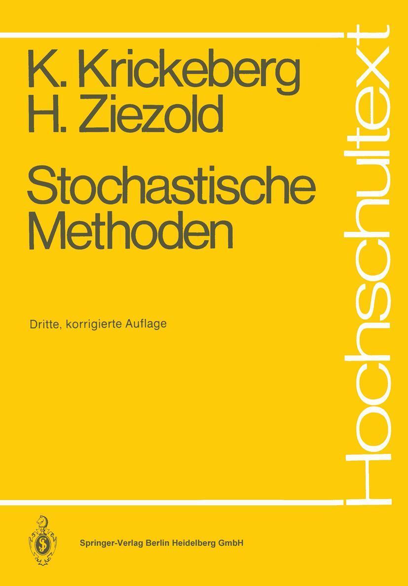 Cover: 9783540577928 | Stochastische Methoden | Herbert Ziezold (u. a.) | Taschenbuch | xi