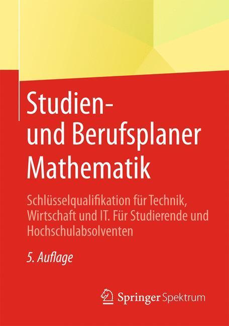 Cover: 9783658041281 | Studien- und Berufsplaner Mathematik | Taschenbuch | Paperback | 2014