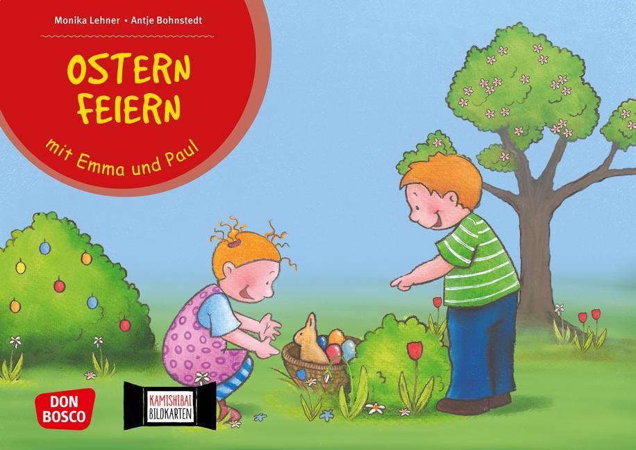 Cover: 4260179510649 | Ostern feiern mit Emma und Paul. Kamishibai Bildkartenset. | Lehner