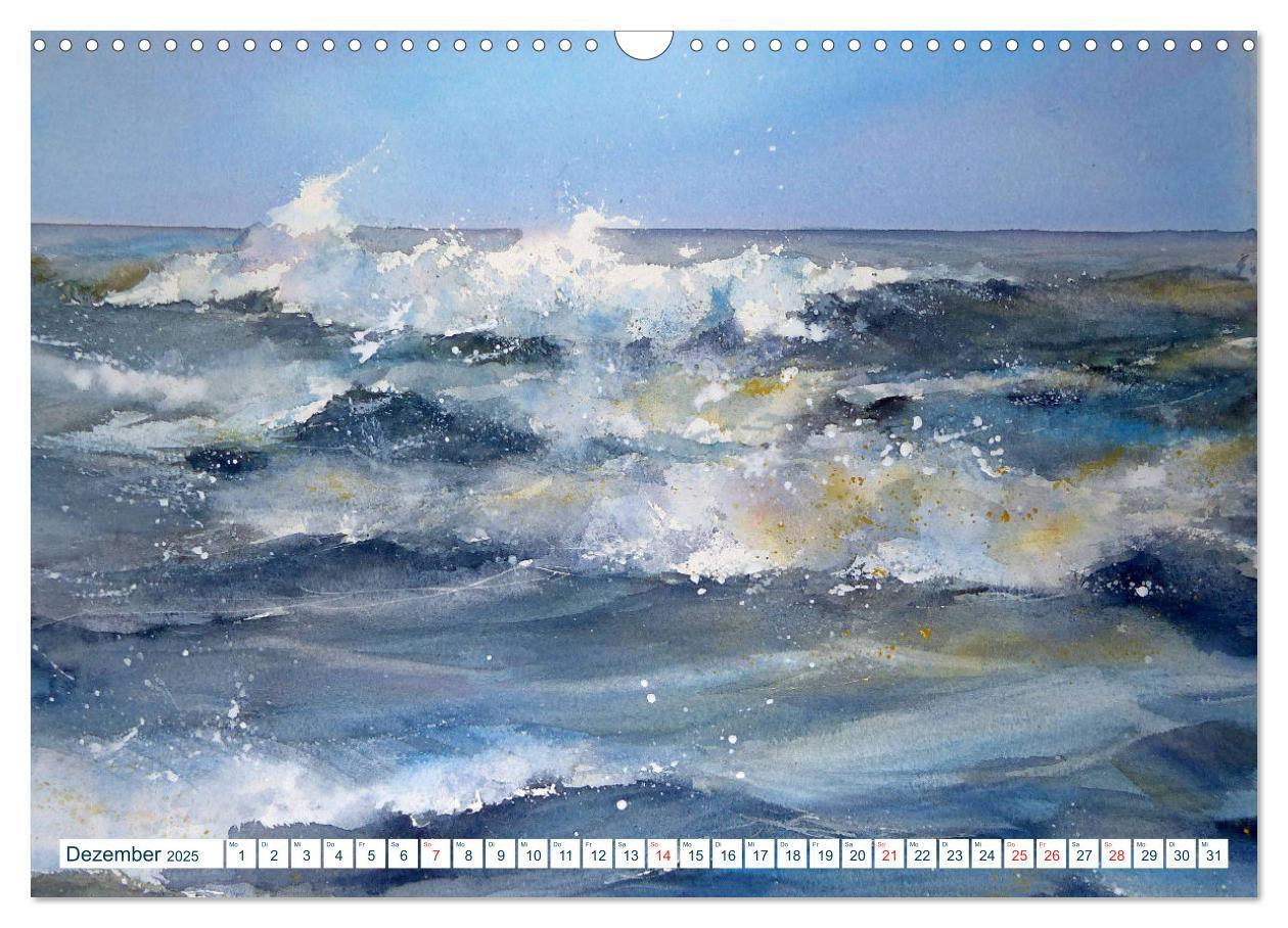 Bild: 9783435167159 | Nordseeaquarelle (Wandkalender 2025 DIN A3 quer), CALVENDO...