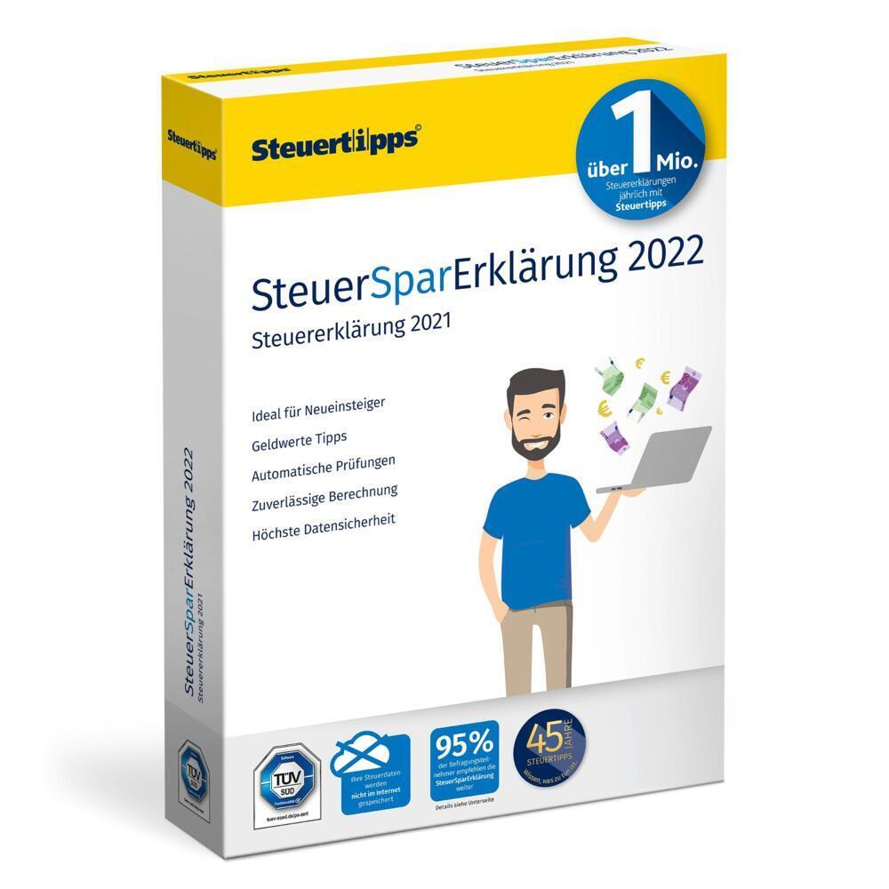 Cover: 9783965331600 | SteuerSparErklärung 2022 | Steuererklärung 2021 | CD-ROM | Deutsch