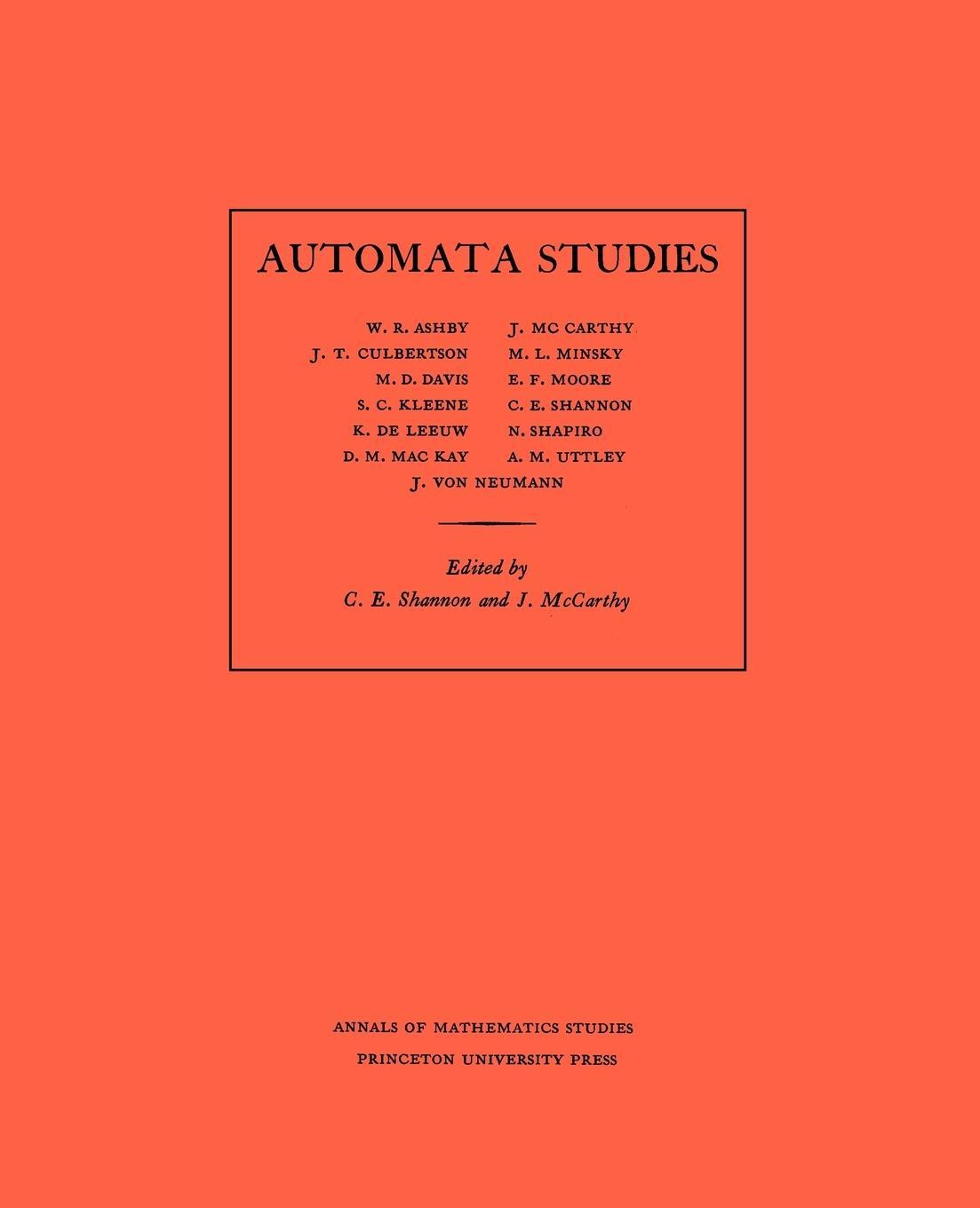 Cover: 9780691079165 | Automata Studies. (AM-34), Volume 34 | C. E. Shannon | Taschenbuch