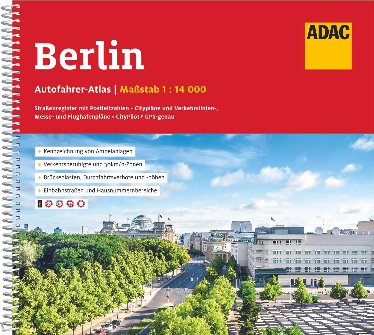 Cover: 9783826422904 | ADAC Autofahreratlas Berlin 1:14.000 | Taschenbuch | ADAC Atlanten