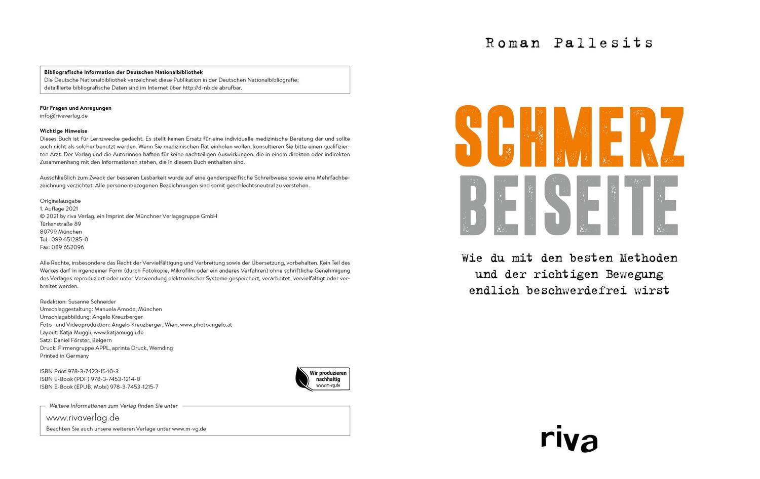 Bild: 9783742315403 | Schmerz beiseite | Roman Pallesits | Taschenbuch | 4-farbig | 272 S.