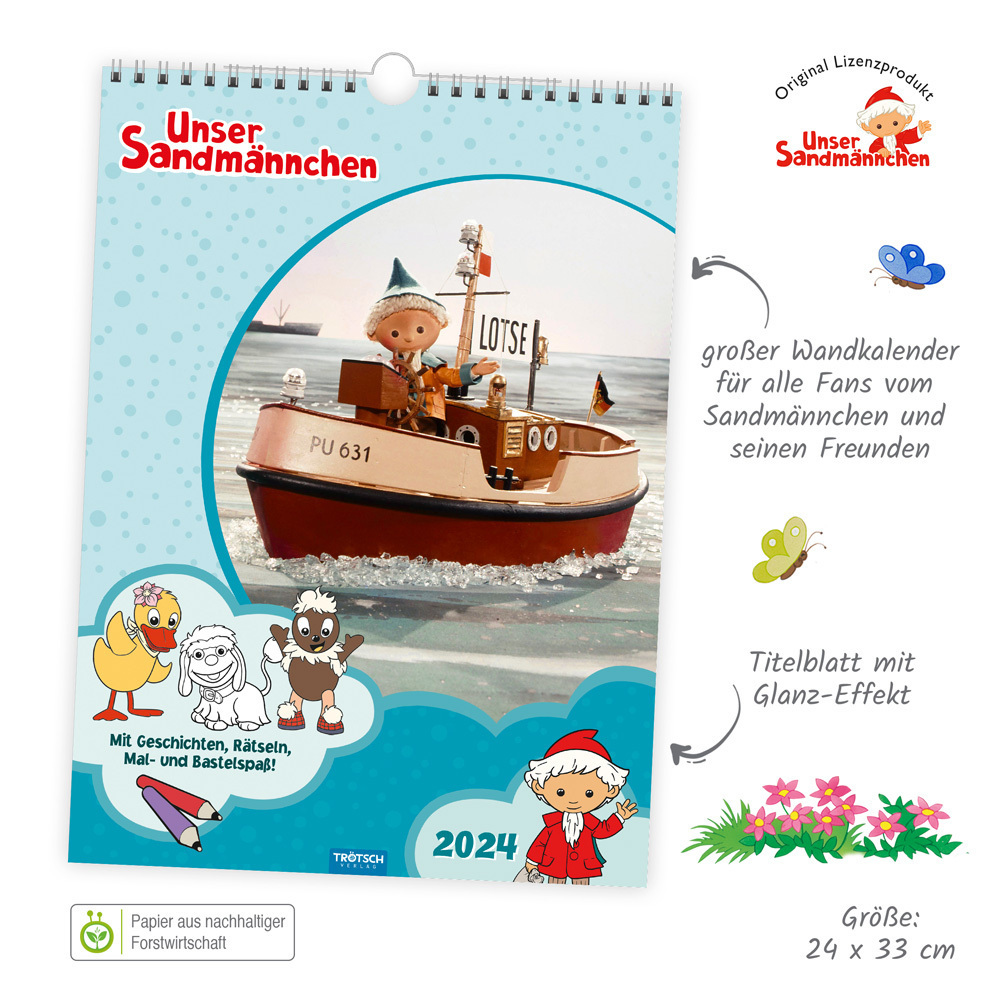 Bild: 9783965529892 | Trötsch Unser Sandmännchen Classickalender Kalender Unser...