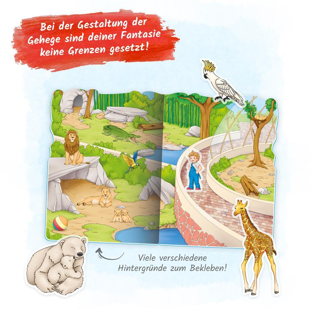 Bild: 9783965526174 | Trötsch Stickerbuch Mein Stickerhaus Zootiere | Trötsch Verlag | Stück