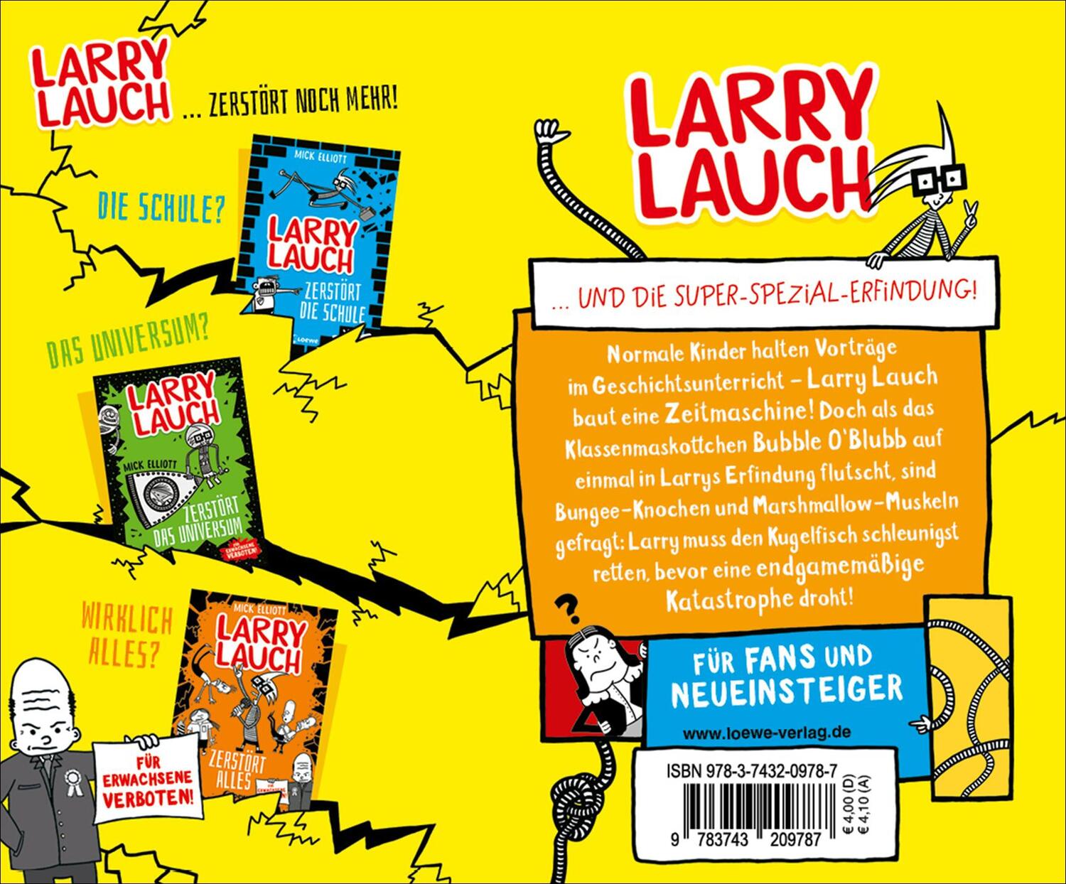 Rückseite: 9783743209787 | Larry Lauch zerstört Raum und Zeit | Mick Elliott | Taschenbuch | 2021