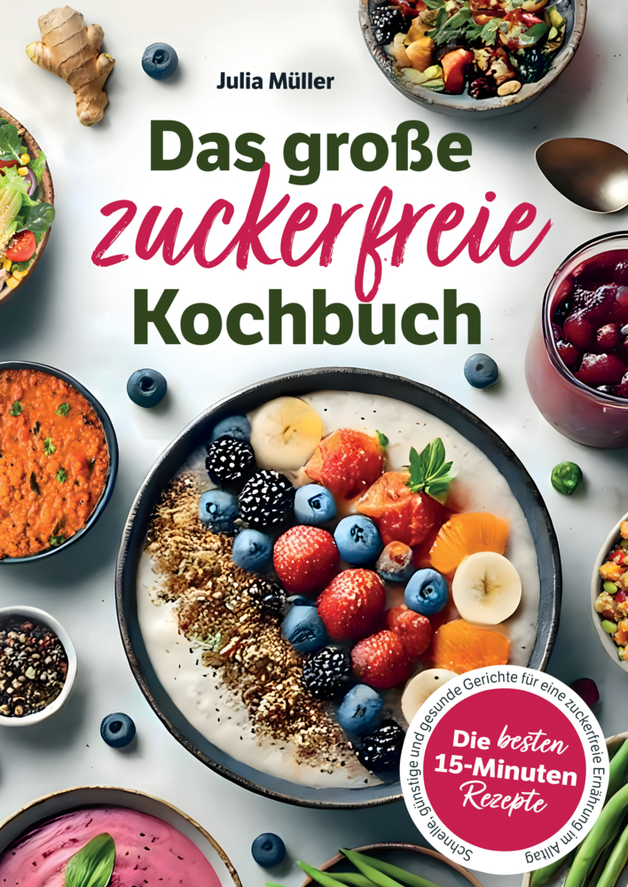 Cover: 9783951974163 | Das große zuckerfreie Kochbuch: Die besten 15-Minuten-Rezepte -...