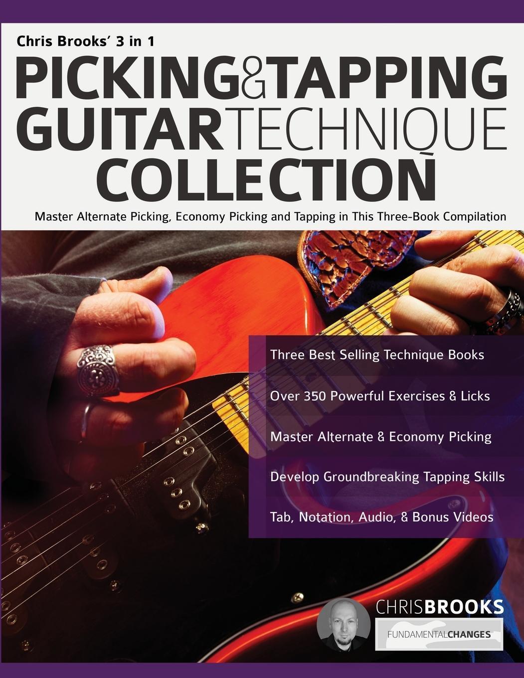 Cover: 9781789333923 | Chris Brooks' 3 in 1 Picking & Tapping Guitar Technique Collection