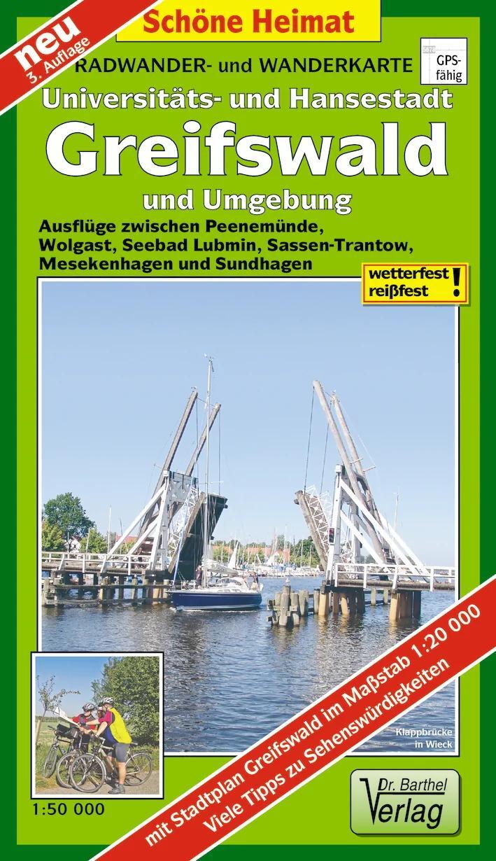 Cover: 9783895911798 | Hansestadt Greifswald und Umgebung Radwander- und Wanderkarte 1 :...