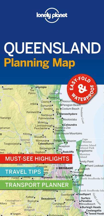 Cover: 9781788686044 | Lonely Planet Queensland Planning Map | Lonely Planet | (Land-)Karte