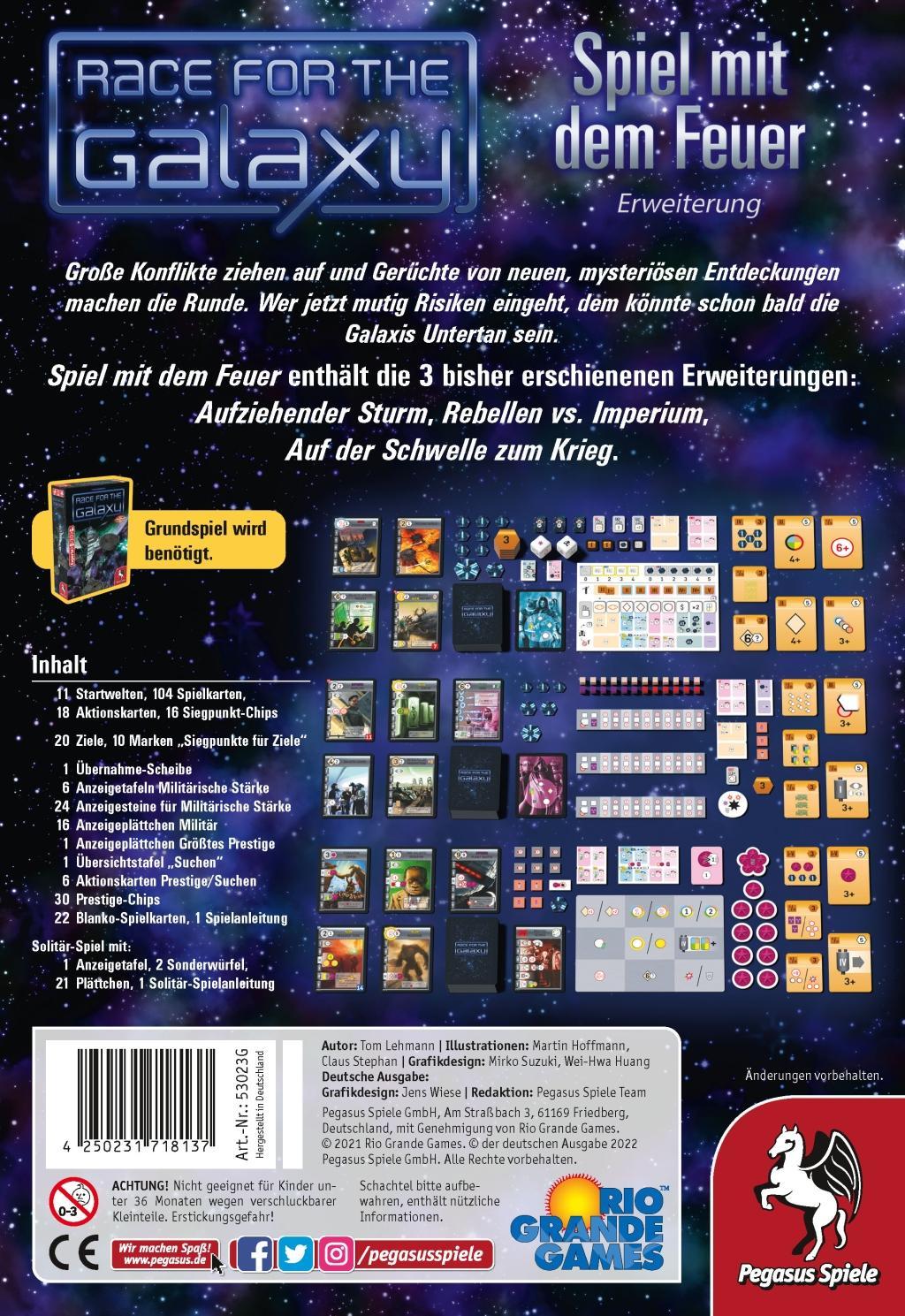 Bild: 4250231718137 | Race for the Galaxy Erweiterung 1-3 Bundle - Spiel mit dem Feuer