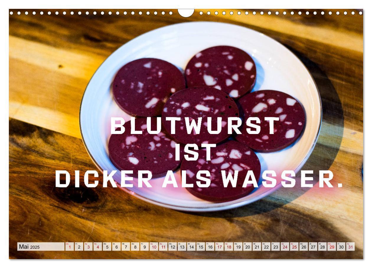 Bild: 9783435112807 | Wurstkalender. Es geht um die Wurst. (Wandkalender 2025 DIN A3...