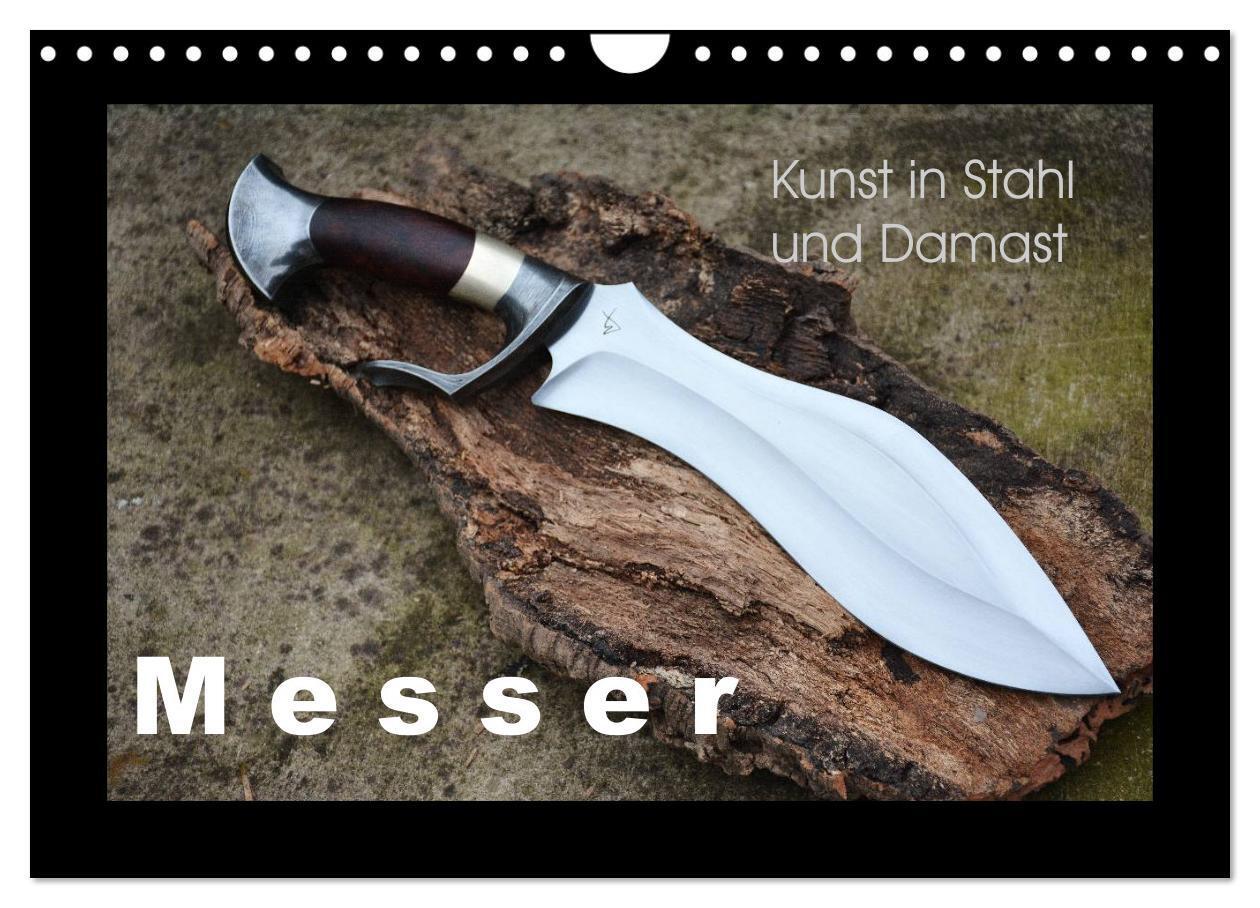 Cover: 9783675758902 | Kunst in Stahl und Damast - M e s s e r (Wandkalender 2024 DIN A4...