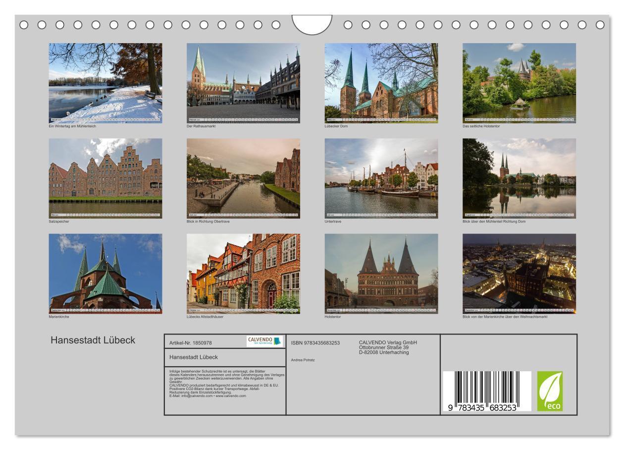 Bild: 9783435683253 | Hansestadt Lübeck (Wandkalender 2025 DIN A4 quer), CALVENDO...