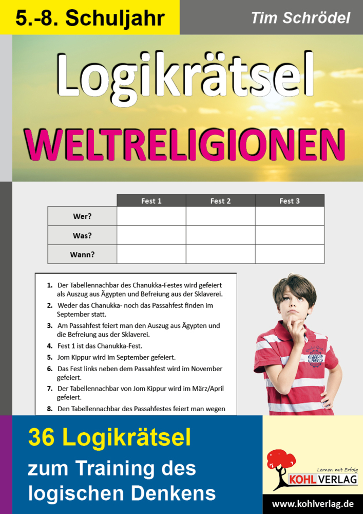 Cover: 9783955138400 | Logikrätsel Weltreligionen | Tim Schrödel | Taschenbuch | 2013