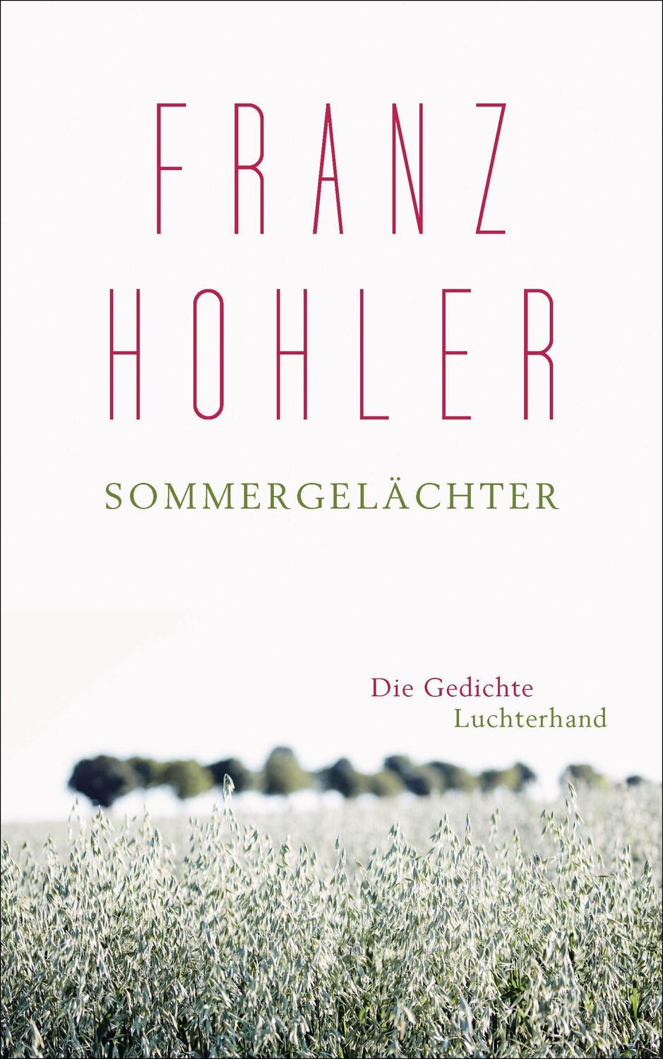Cover: 9783630875842 | Sommergelächter | Die Gedichte | Franz Hohler | Buch | Deutsch | 2018