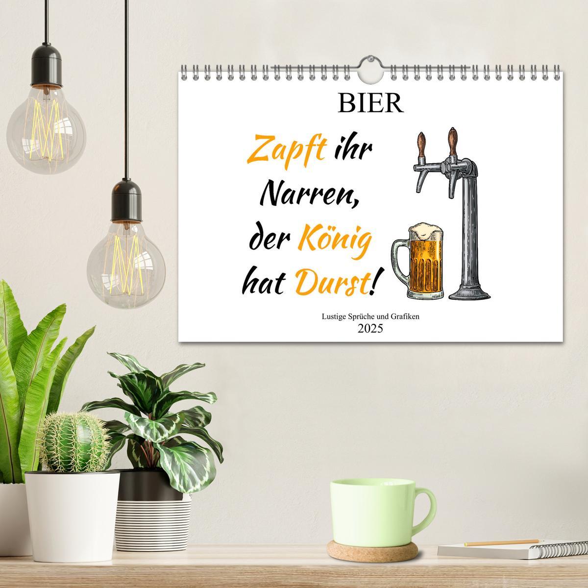 Bild: 9783435211357 | Bier - Lustige Sprüche und Grafiken (Wandkalender 2025 DIN A4...