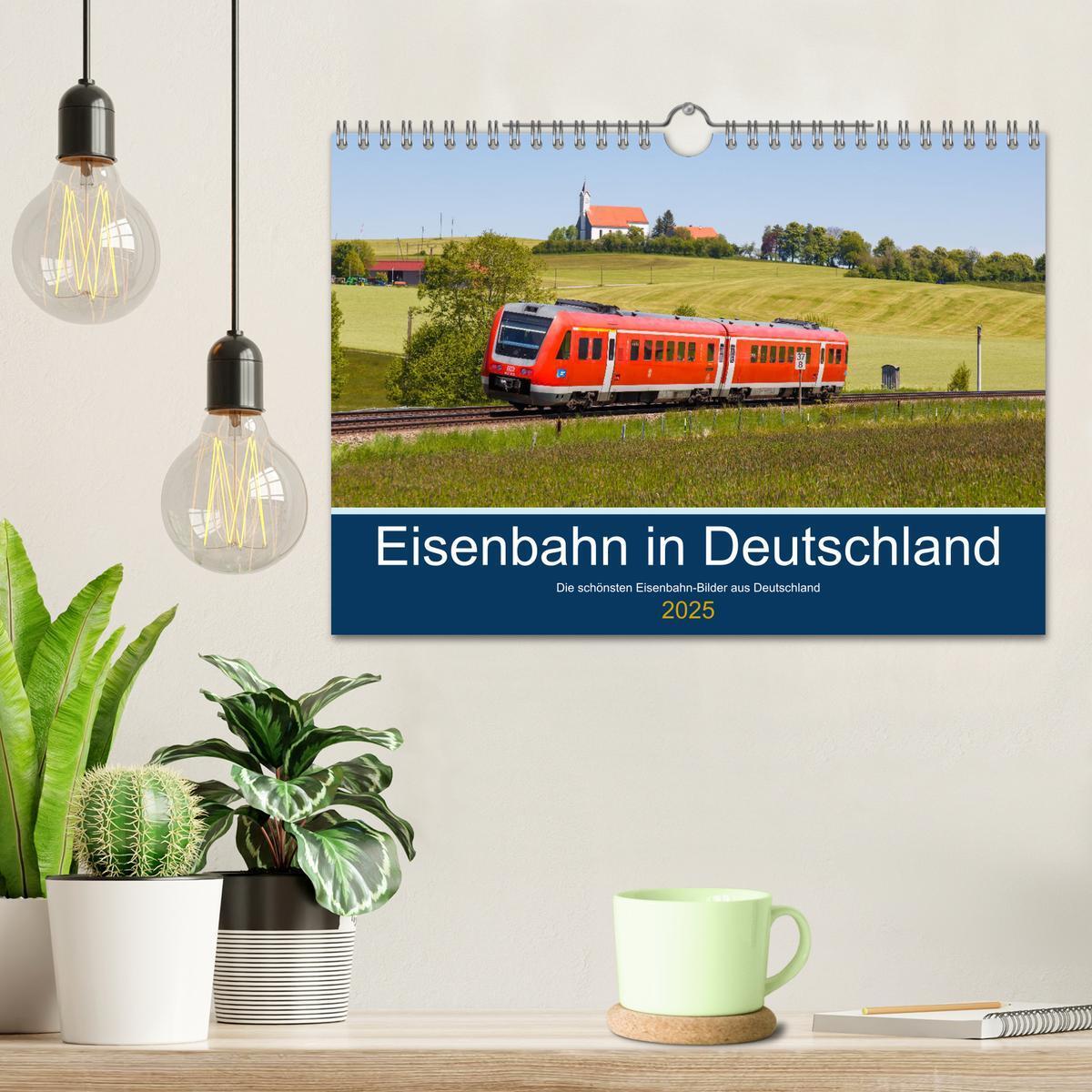 Bild: 9783435035564 | Eisenbahn in Deutschland (Wandkalender 2025 DIN A4 quer), CALVENDO...