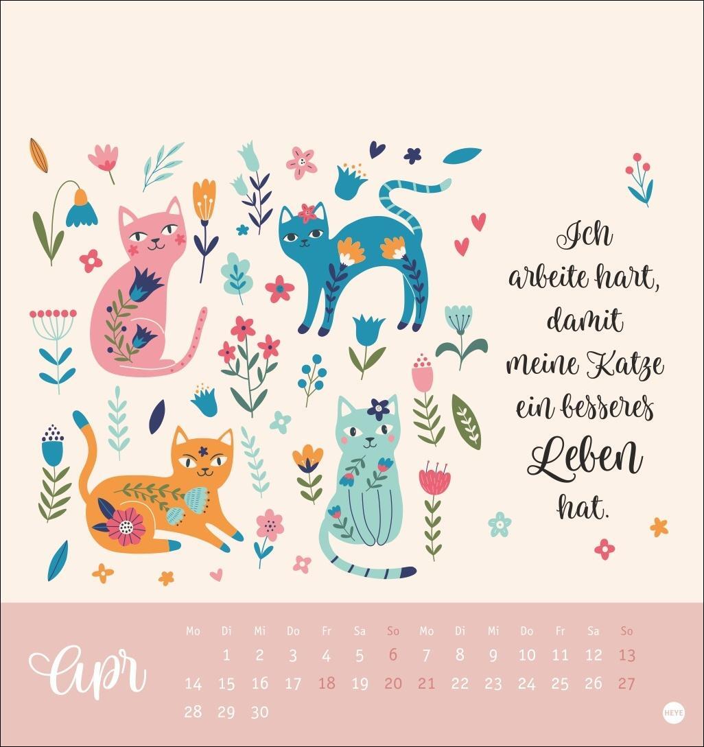 Bild: 9783756407002 | Katzensprüche Postkartenkalender 2025 | Heye | Kalender | 13 S. | 2025