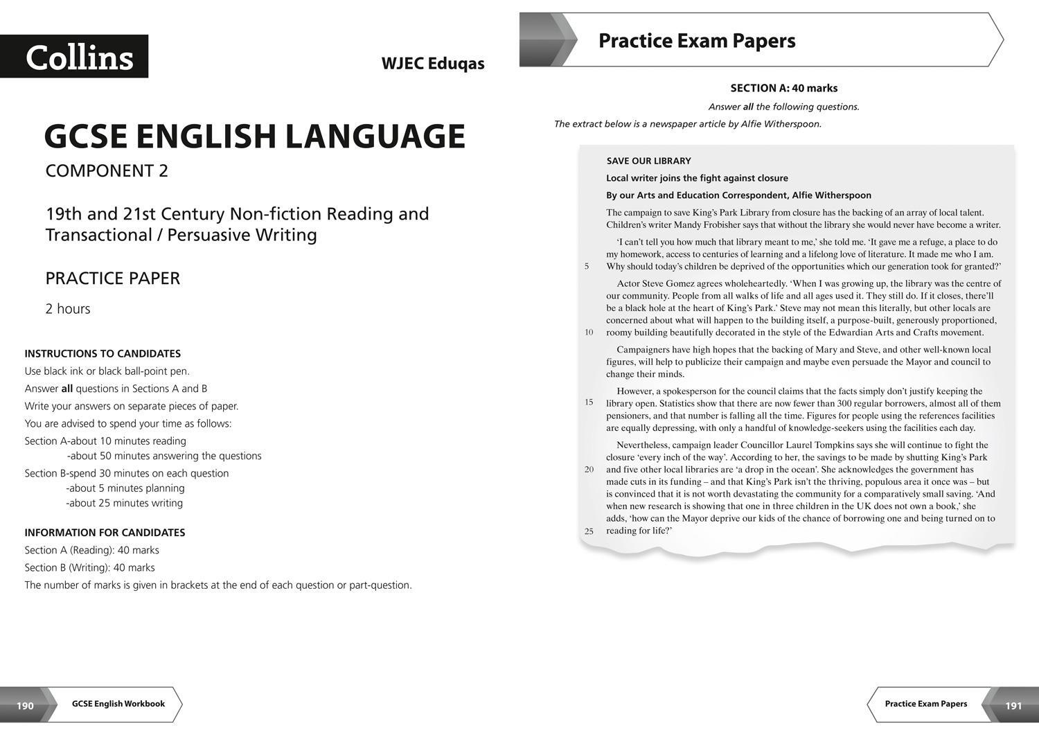 Bild: 9780008292010 | WJEC Eduqas GCSE 9-1 English Language and Literature All-in-One...