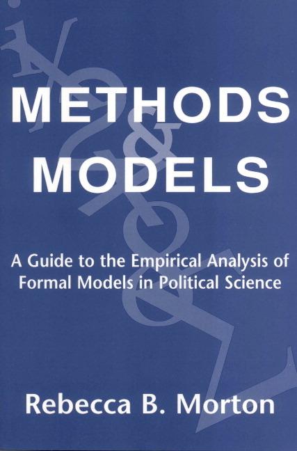 Cover: 9780521633949 | Methods and Models | Rebecca B. Morton (u. a.) | Taschenbuch | 2008